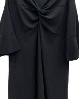 Robe Noire Avec Nœud